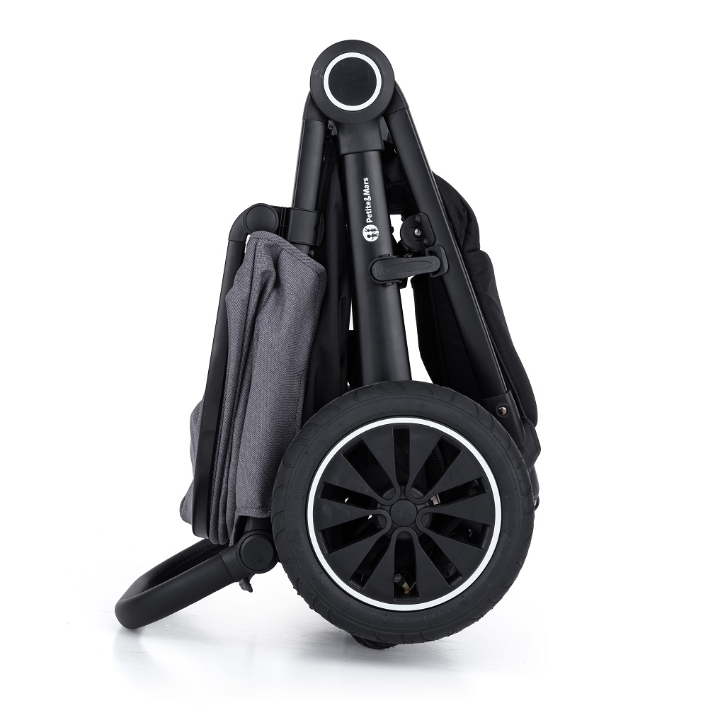 PETITE&MARS Kočík Street+ Air Black Limited 100 Airplane