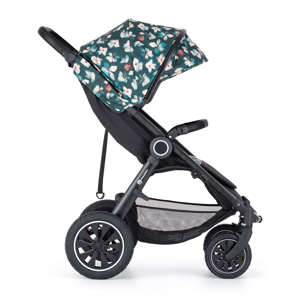 PETITE&MARS Kočík Street+ Air Black Limited 100 Flowers