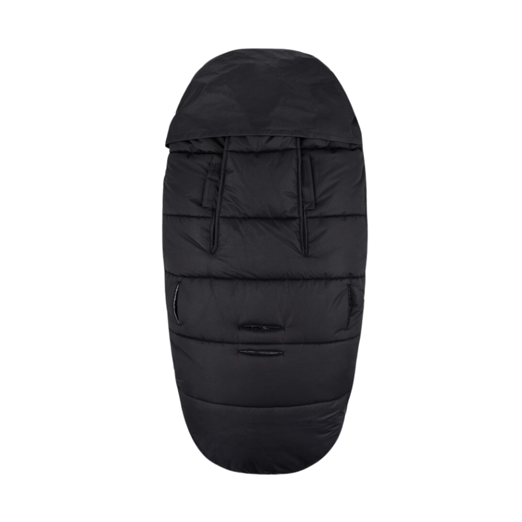 PETITE&MARS Set zimný fusak Comfy 4v1 + rukavice na kočík Furry Forever Black