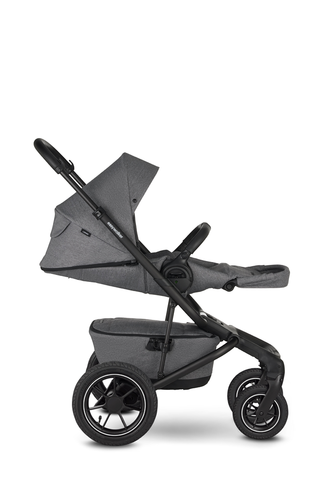 EASYWALKER Kočík kombinovaný Jimmey Iris Grey XXL AIR + RWS + Jackey Shadow Black