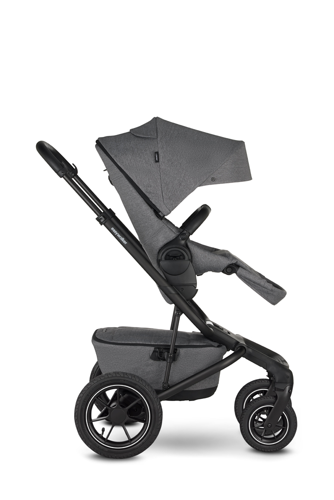 EASYWALKER Kočík kombinovaný Jimmey Iris Grey XXL AIR + RWS + Jackey Shadow Black