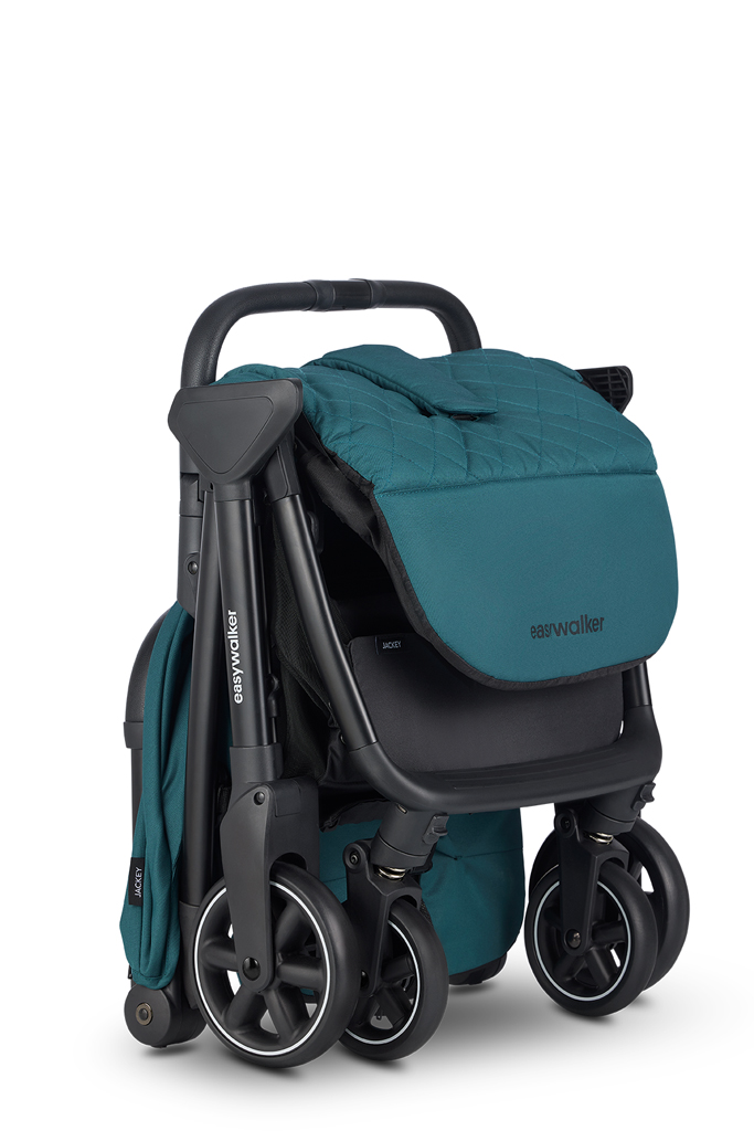 EASYWALKER Kočík kombinovaný Jimmey Pepper Black XXL AIR + RWS + Jackey Teal Green