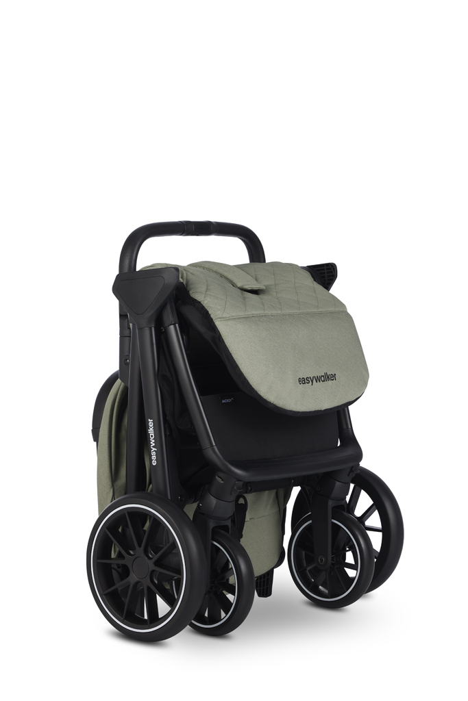 EASYWALKER Kočík kombinovaný Jimmey Pepper Black XXL AIR + RWS + Jackey XL Sage Green