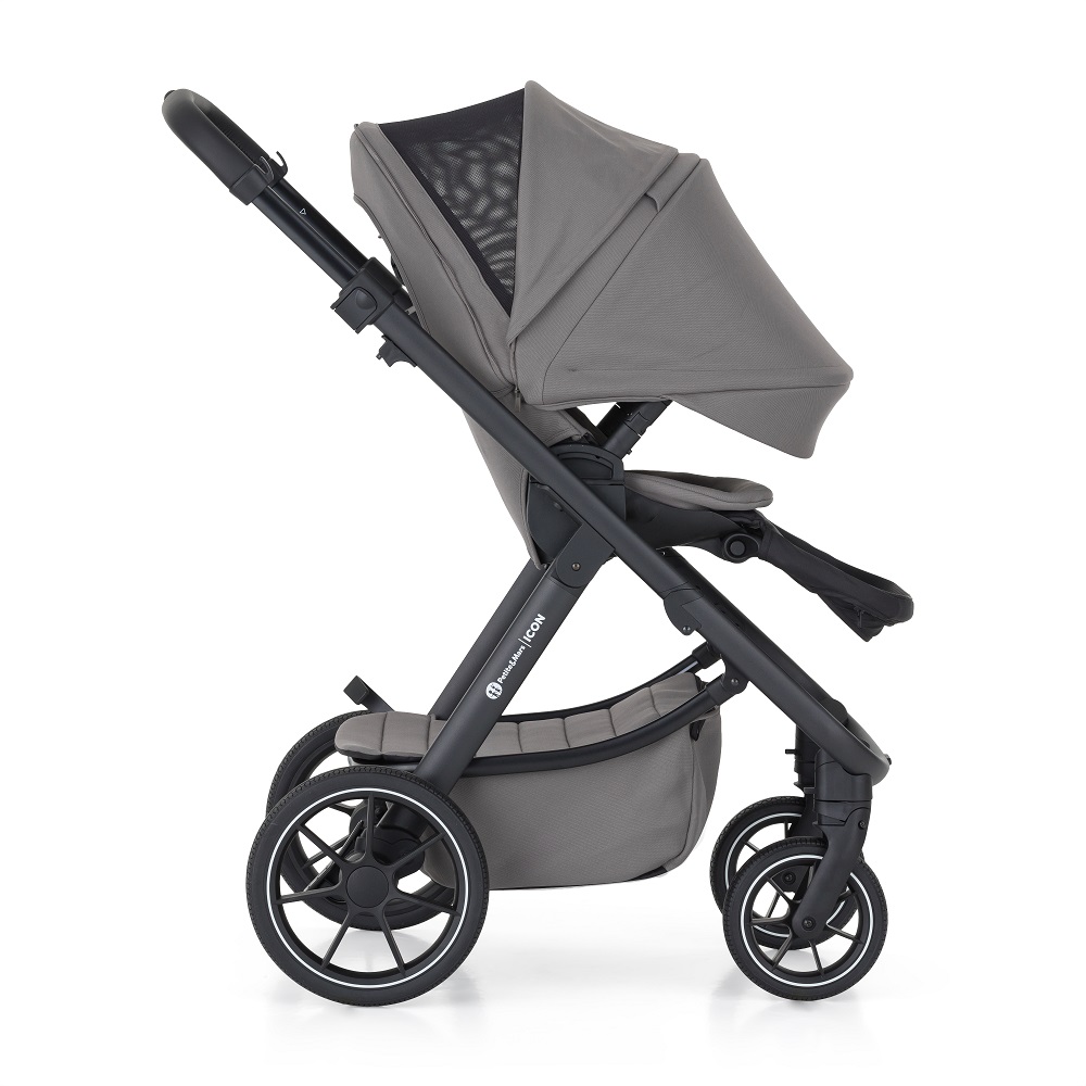 PETITE&MARS SET Kočík 4v1 ICON Dove Grey XXL RWS + CBX By CYBEX Aton B2 i-Size