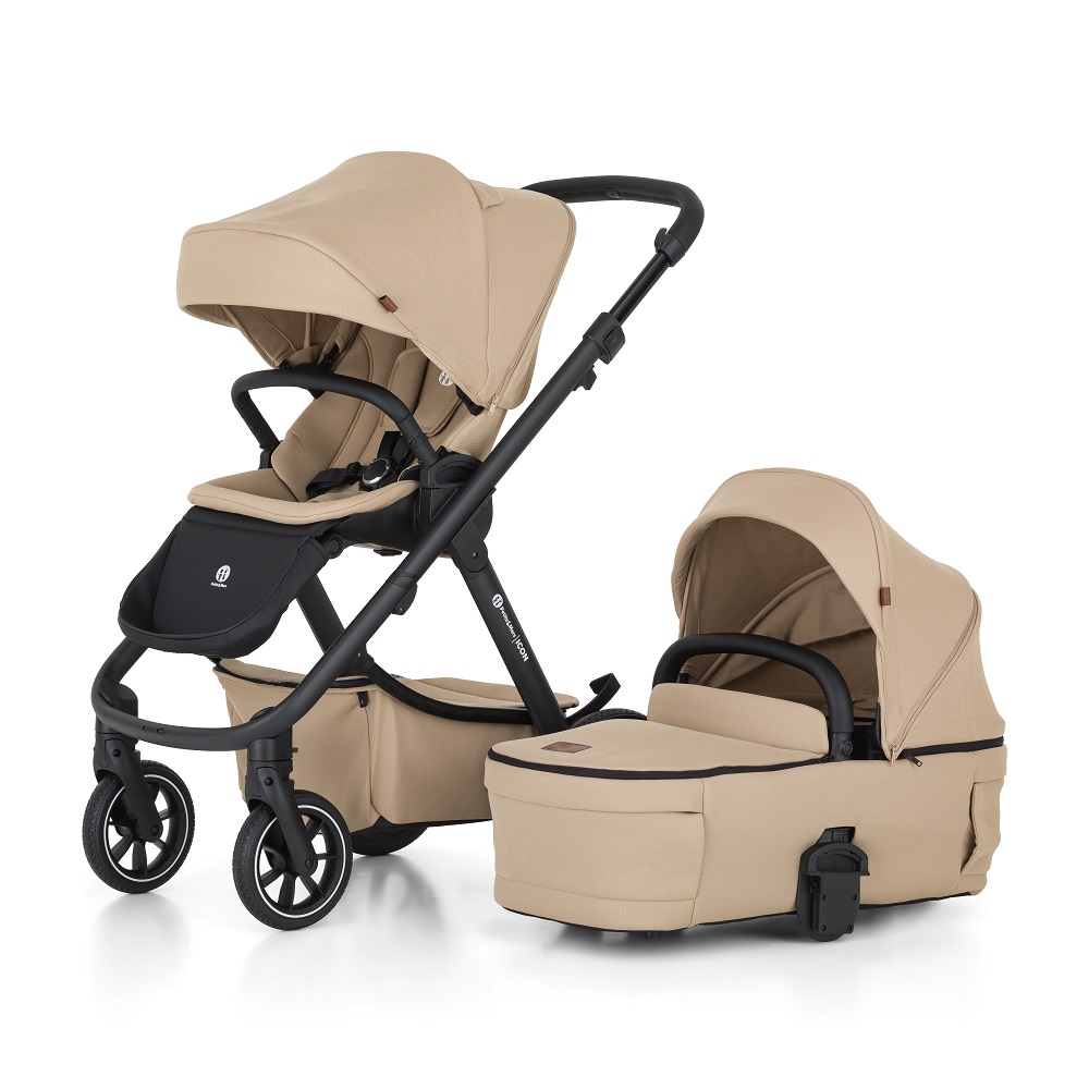 PETITE&MARS SET Kočík 4v1 ICON Mocha Beige XXL RWS + CBX By CYBEX Aton B2 i-Size