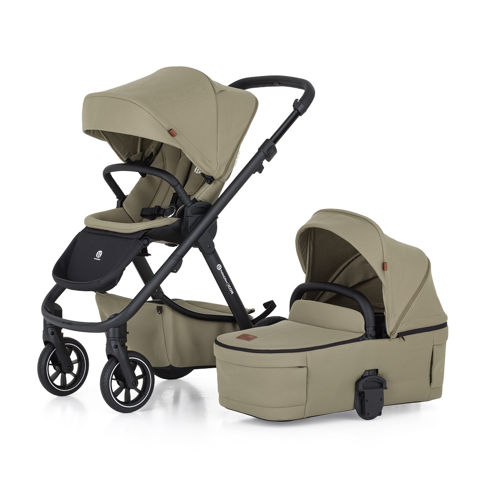 PETITE&MARS SET Kočík 4v1 ICON Mossy Green XXL RWS + CBX By CYBEX Aton B2 i-Size