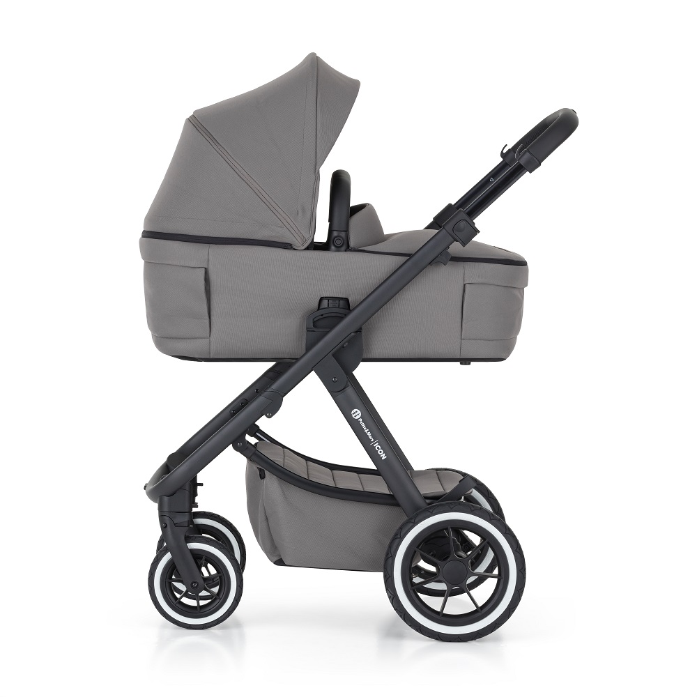 PETITE&MARS Kočík kombinovaný ICON 2v1 Dove Grey LITE AIR + Core Pro i-Size Black Grey + Báza