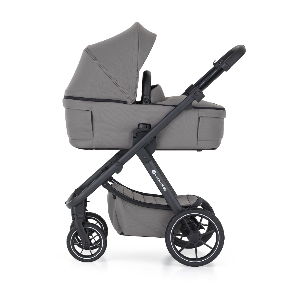 PETITE&MARS Kočík kombinovaný ICON 2v1 Dove Grey LITE RWS + Core Pro i-Size Black Grey + Báza