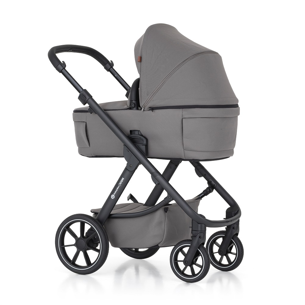 PETITE&MARS Kočík kombinovaný ICON 2v1 Dove Grey XXL RWS + Core Pro i-Size Black Grey + Báza