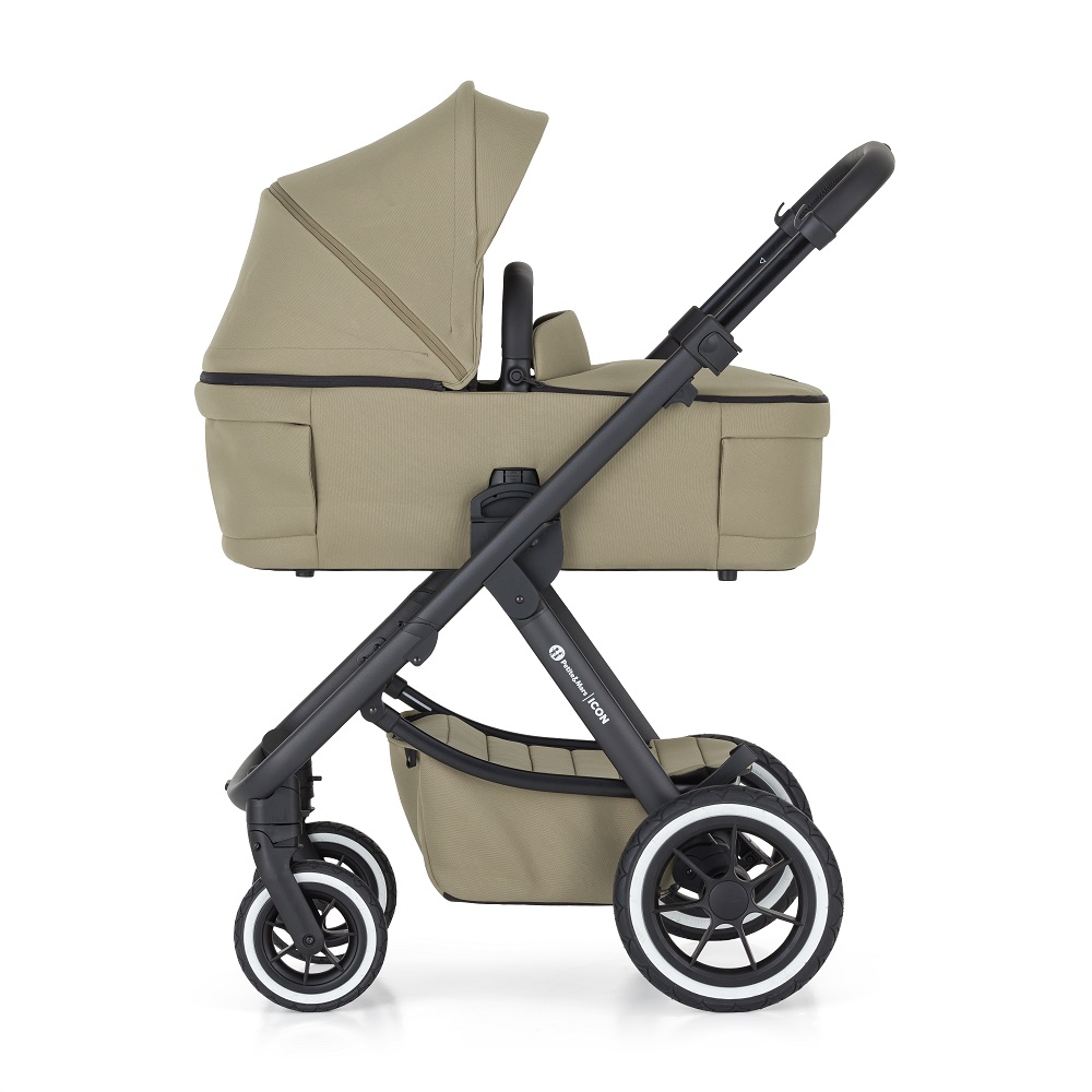PETITE&MARS Kočík kombinovaný ICON 2v1 Mossy Green XXL AIR + Core Pro i-Size Black Grey + Báza