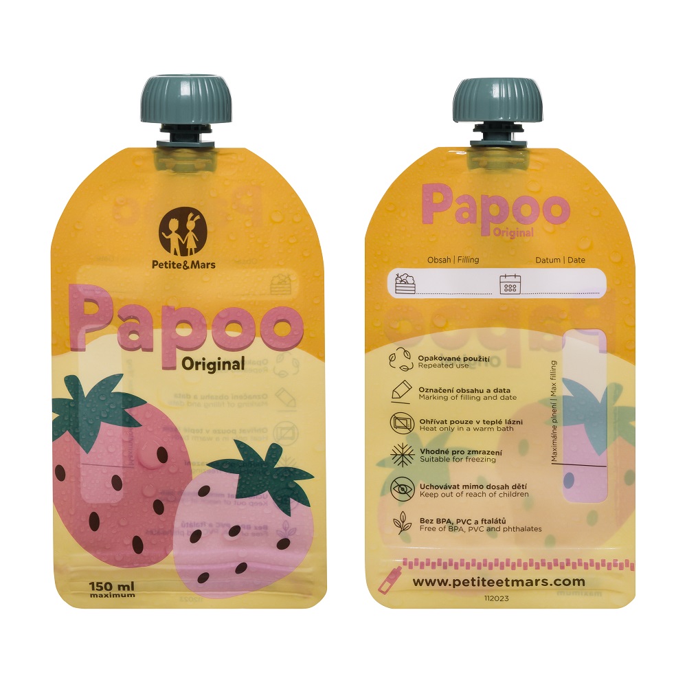 PETITE&MARS Kapsička na jedlo Papoo Original 1+1 ZADARMO