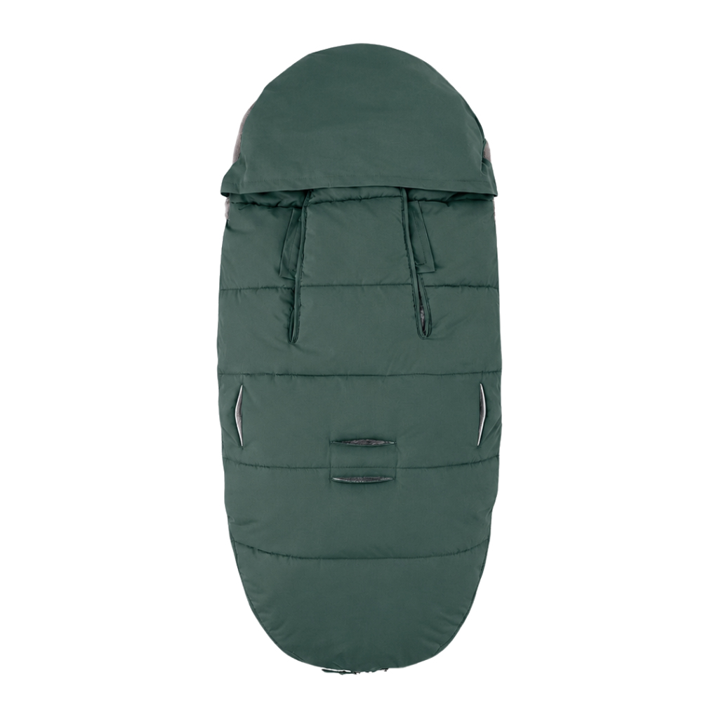 PETITE&MARS Set zimný fusak Comfy 4v1 + rukavice na kočík Furry Veritable Khaki