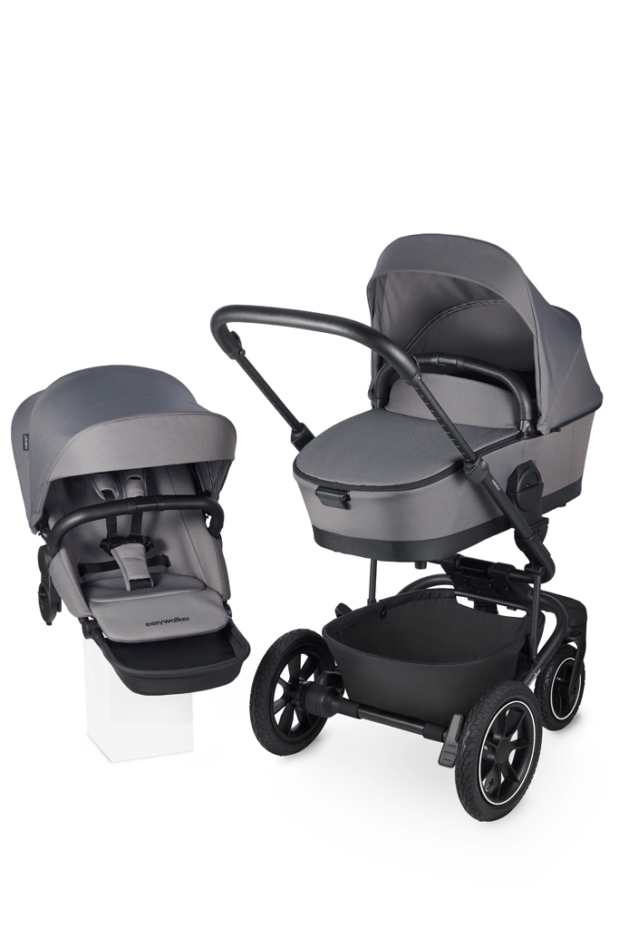 EASYWALKER SET Kočík 4v1 Harvey⁵ Pebble Grey XXL AIR + CYBEX Aton B2 i-Size