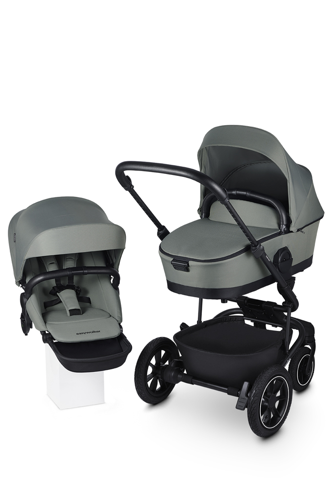 EASYWALKER SET Kočík 4v1 Harvey⁵ Agave Green XXL AIR + CYBEX Aton B2 i-Size + základňa
