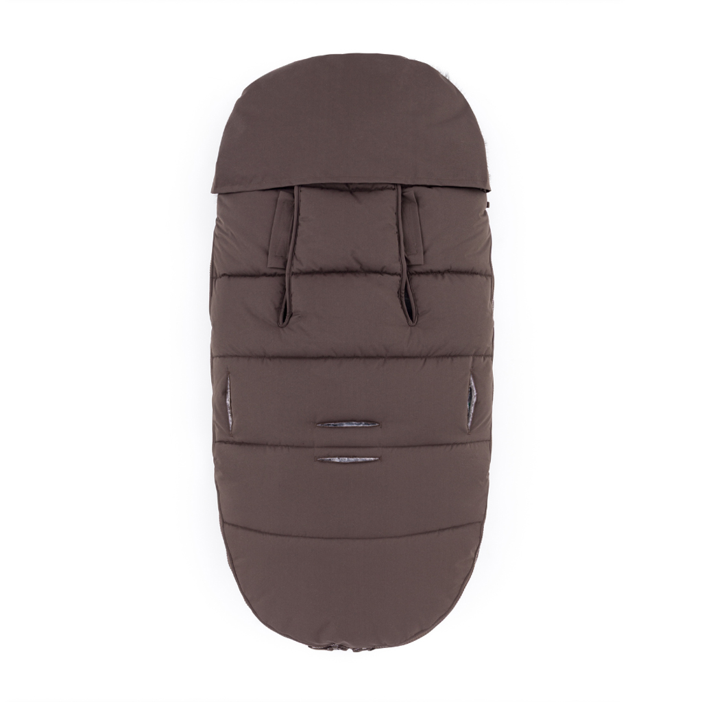 PETITE&MARS Set zimný fusak Comfy 4v1 + rukavice na kočík Furry Rich Brown