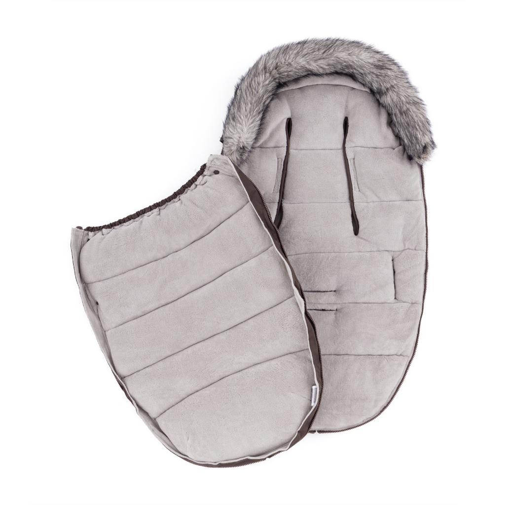 PETITE&MARS Set zimný fusak Comfy 4v1 + rukavice na kočík Fjora Rich Brown