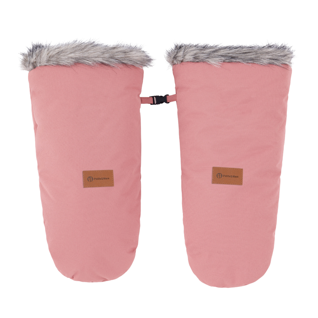 PETITE&MARS Set zimný fusak Arctic 4v1 + rukavice na kočík Fjora Old Rose