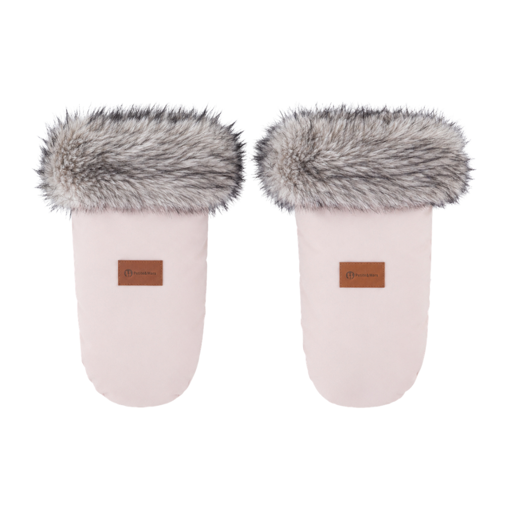 PETITE&MARS Set zimný fusak Comfy 4v1 + rukavice na kočík Fjora Rose Petal