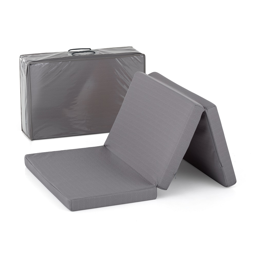 PETITE&MARS Postieľka cestovná Koot Lite s matracom Foldie, Dark Grey