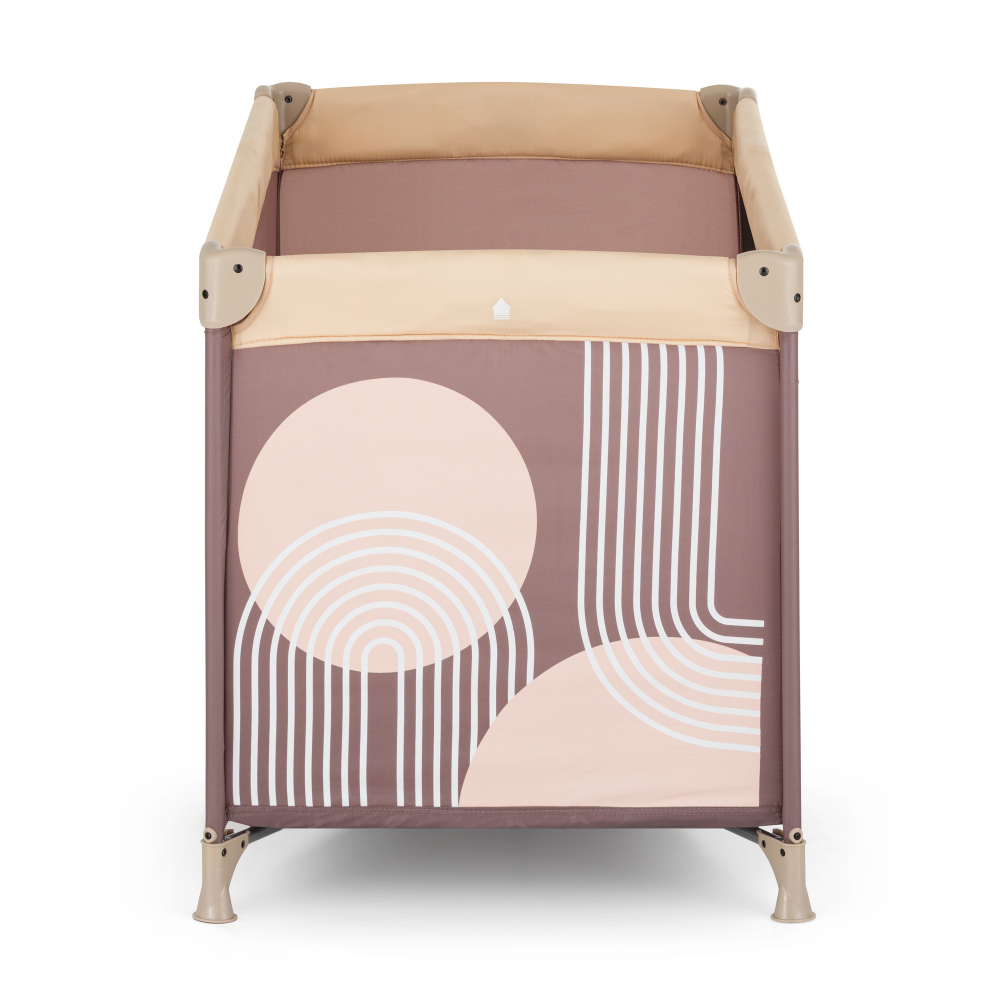 PETITE&MARS Postieľka cestovná Nyja s matracom Foldie, Elegant Dreamlines Mocha