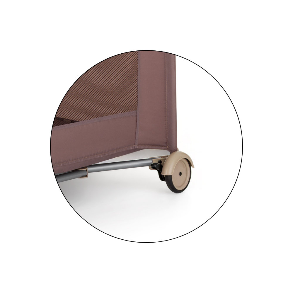 PETITE&MARS Postieľka cestovná Nyja s matracom Foldie, Elegant Dreamlines Mocha