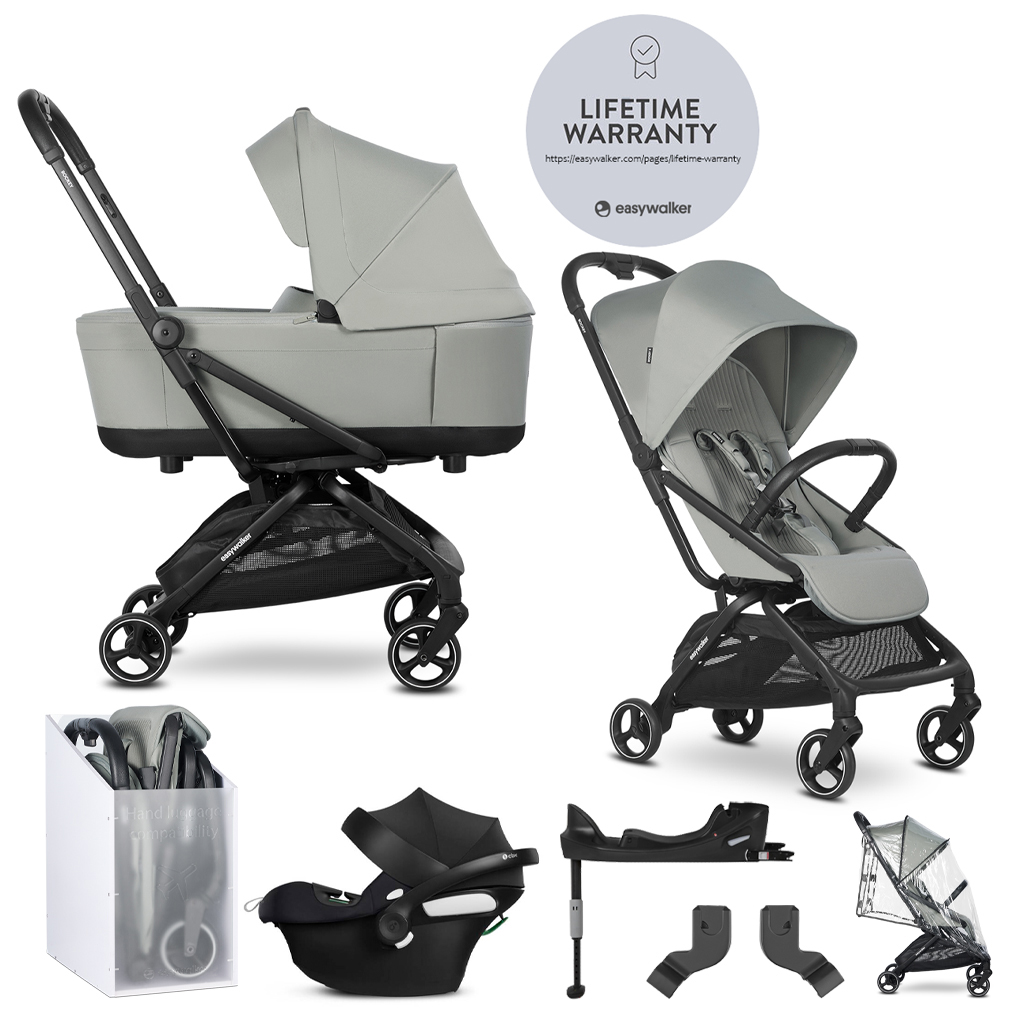 EASYWALKER SET Kočík kombinovaný 4v1 Rockey S Fresh Green + CYBEX Aton B2 i-Size + základňa