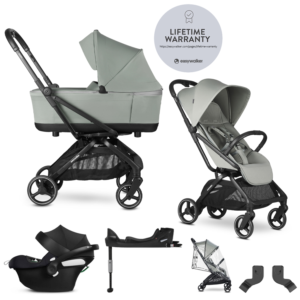 EASYWALKER SET Kočík kombinovaný 4v1 Rockey M Fresh Green + CYBEX Aton B2 i-Size + základňa