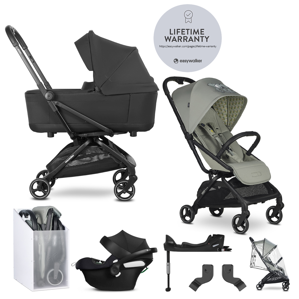 EASYWALKER SET Kočík kombinovaný 4v1 Rockey S Peanuts Iconic + CYBEX Aton B2 i-Size + základňa