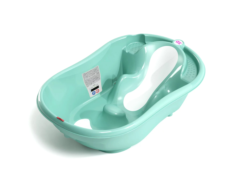 OK BABY SET Vanička rastúca protišmyková Onda Evolution 0–12m Sky blue + Lišty podporné na vaňu