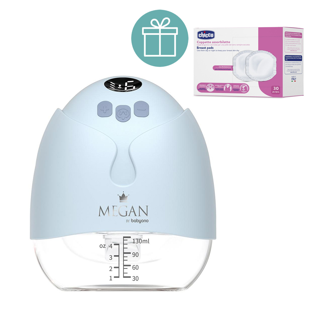 BABYONO Odsávačka mlieka elektronická hands-free Megan + CHICCO Vložky do podprsenky 30ks