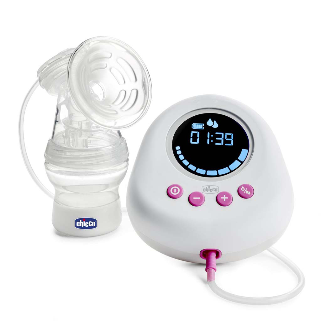 CHICCO Odsávačka materského mlieka elektrická Single pink + CHICCO Vložky do podprsenky 30ks