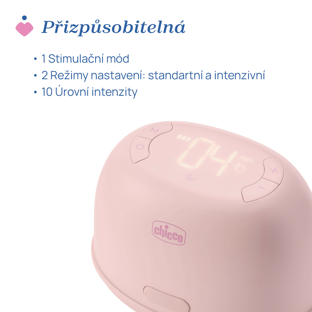 CHICCO Odsávačka materského mlieka elektrická Stimolatte + CHICCO Vložky do podprsenky 30ks