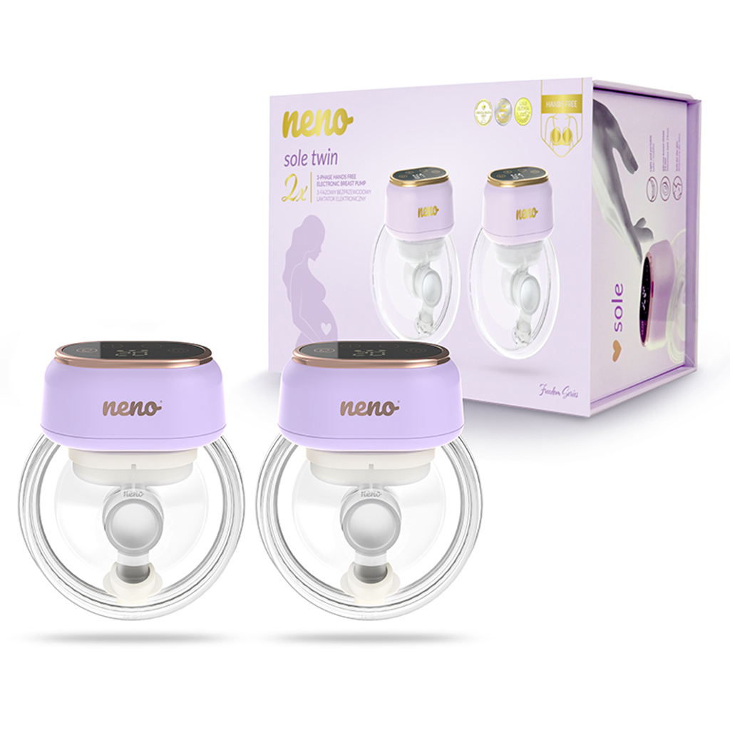 NENO Odsávačka materského mlieka duo elektrická Sole Twin + CHICCO Vložky do podprsenky 30ks