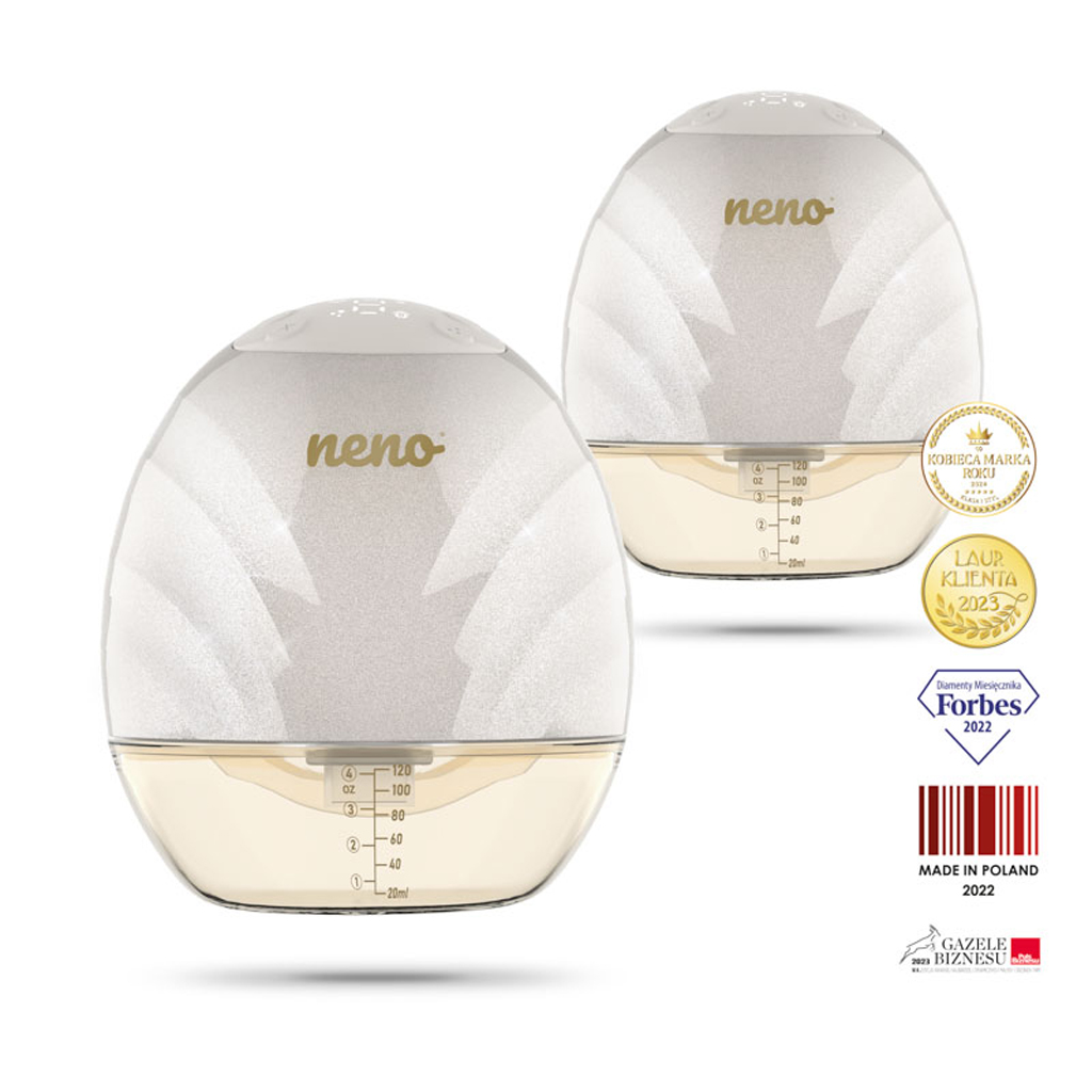 NENO Odsávačka mlieka Perla Duo bezdrôtová hands-free 3-fázová + CHICCO Vložky do podprsenky 30ks