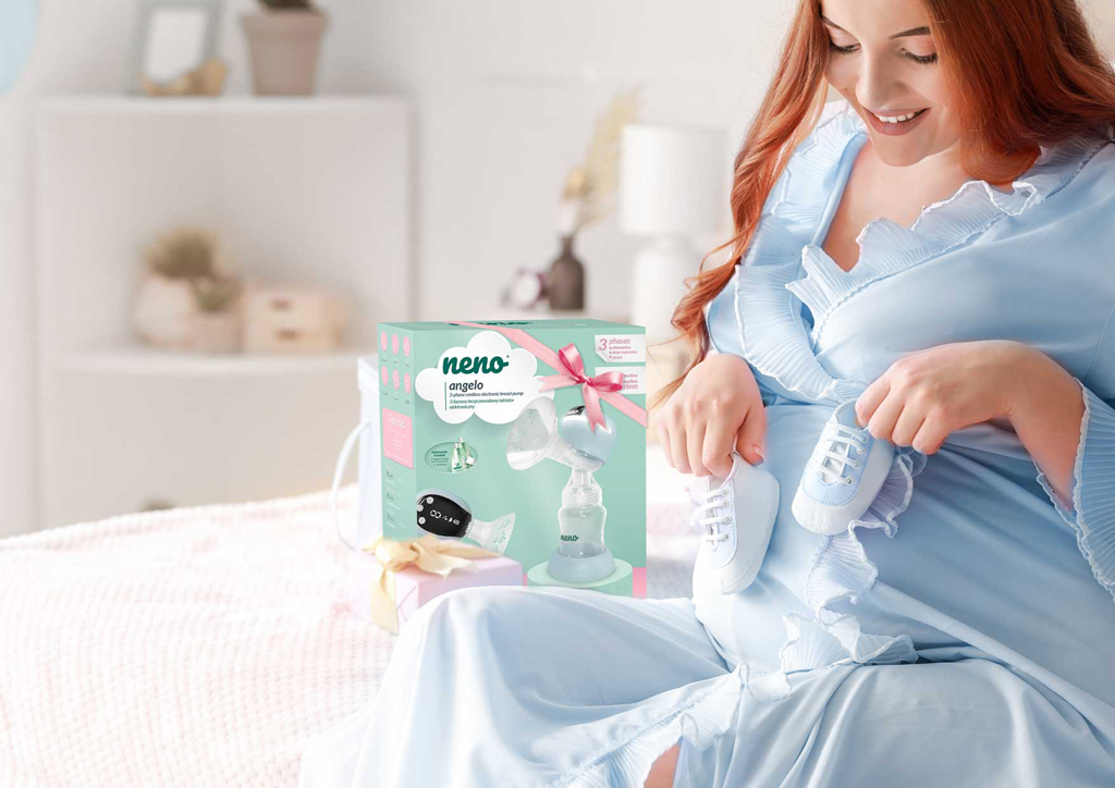 NENO Odsávačka materského mlieka elektrická trojfázová Angelo + CHICCO Vložky do podprsenky 30ks