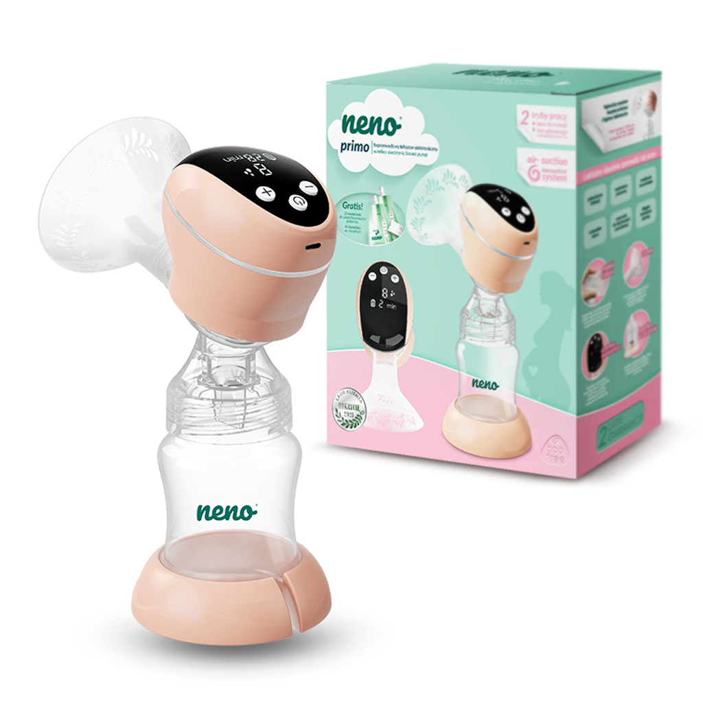 NENO Odsávačka materského mlieka elektrická dvojfázová Primo + CHICCO Vložky do podprsenky 30ks