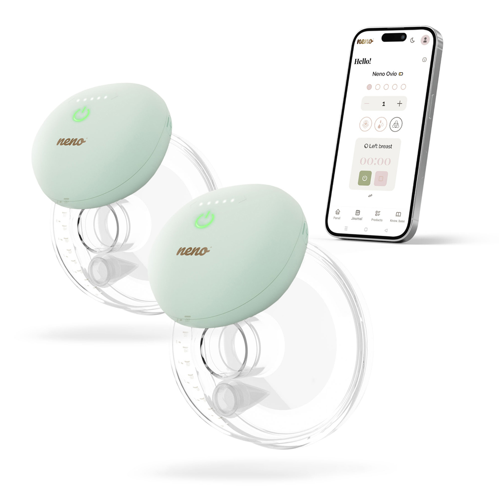 NENO Odsávačka mlieka Ovio Twin Duo bezdrôtová hands-free + CHICCO Vložky do podprsenky 30ks
