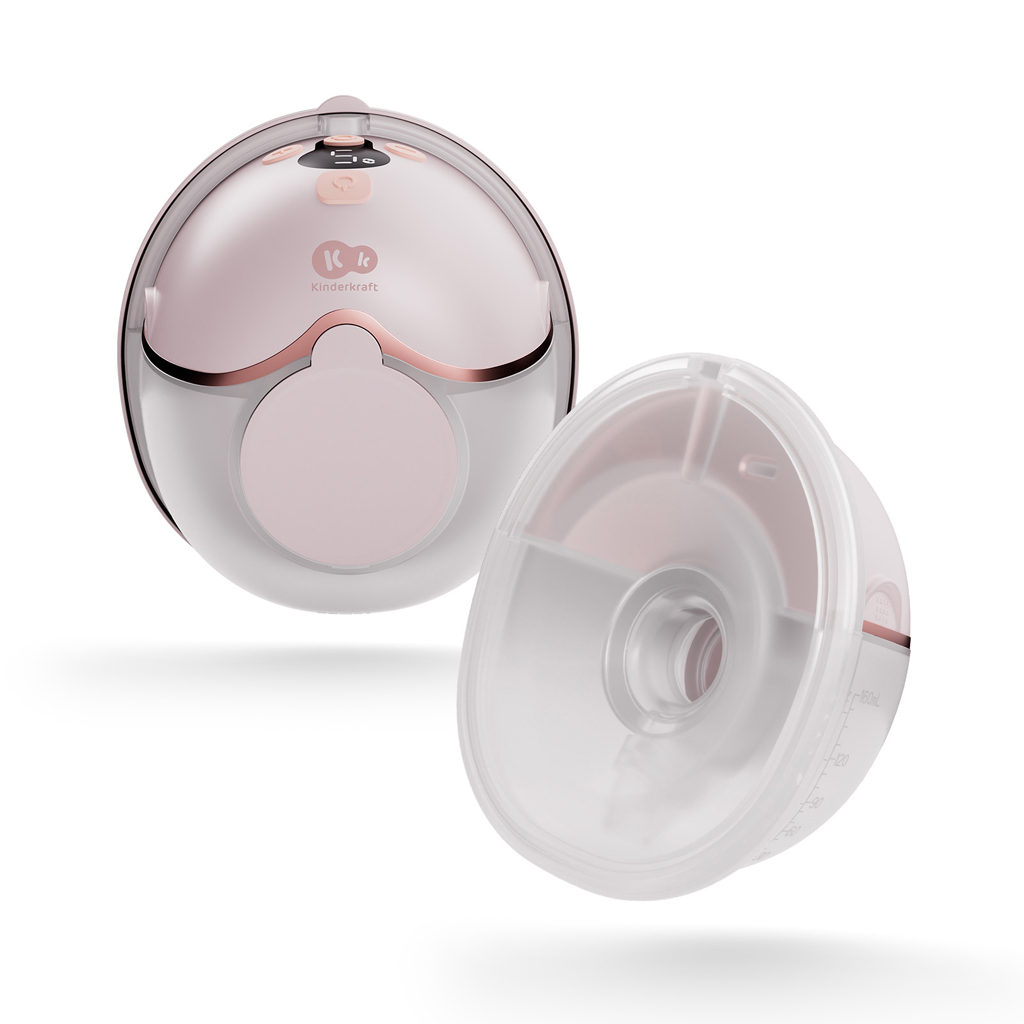 KINDERKRAFT Odsávačka mlieka Single Hands-free Mamaflow Pink + CHICCO Vložky do podprsenky 30ks