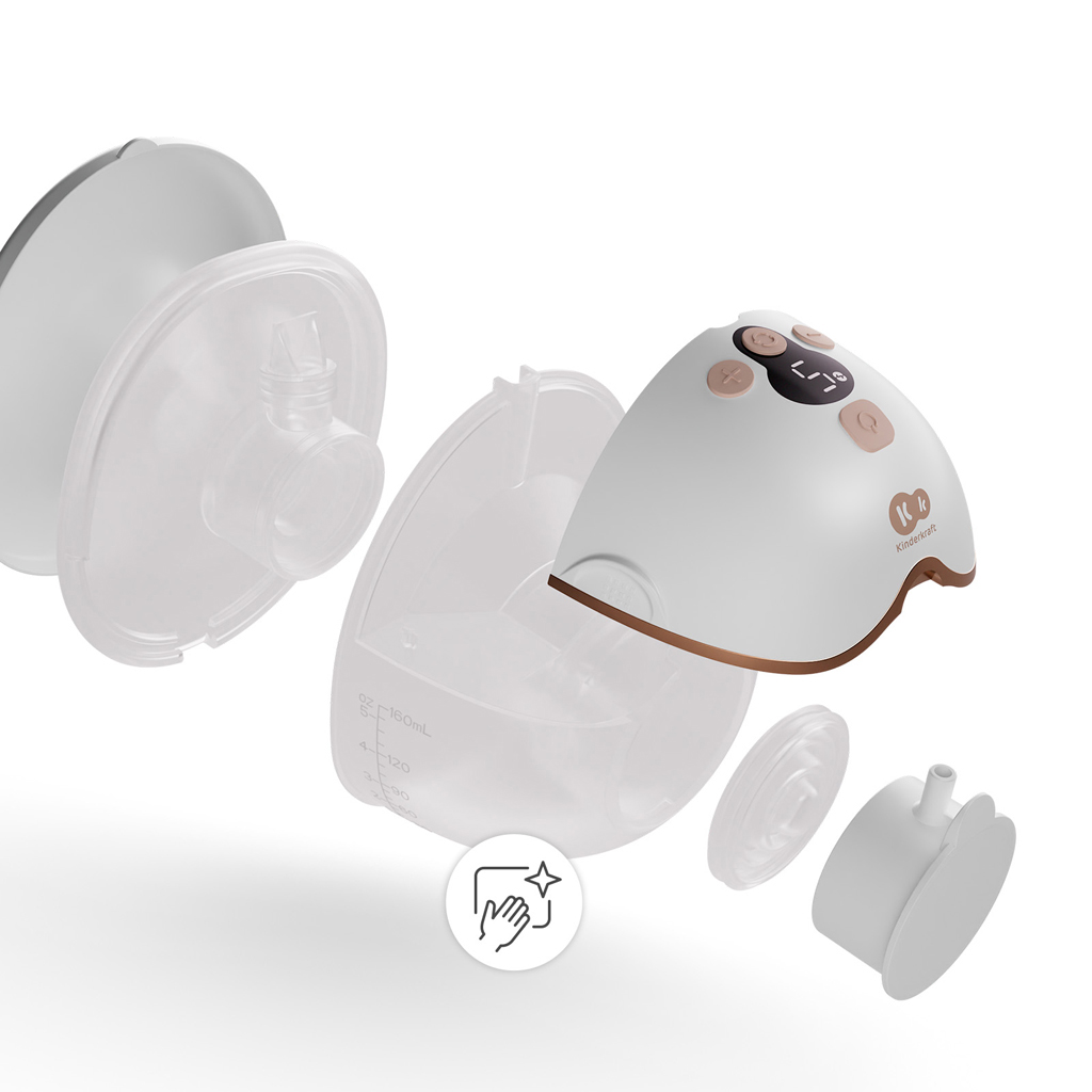 KINDERKRAFT Odsávačka mlieka Single Hands-free Mamaflow Gold + CHICCO Vložky do podprsenky 30ks