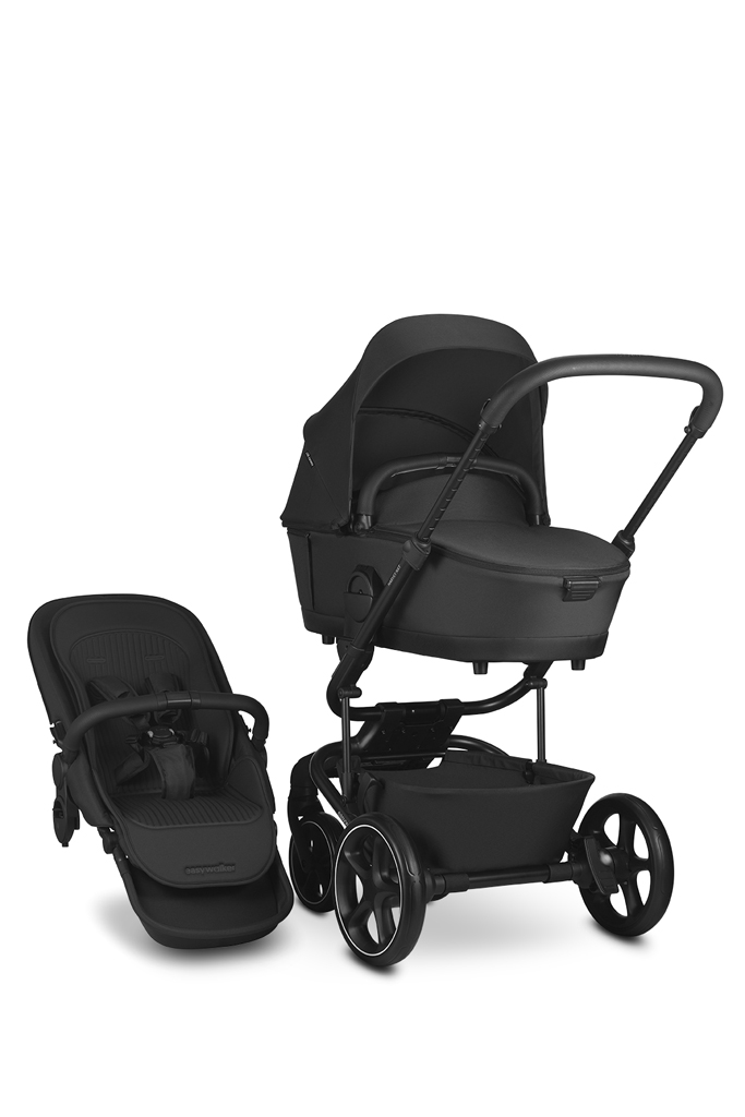 EASYWALKER Set XXL kočík kombinovaný Harvey NXT s príslušenstvom Eclipse Black