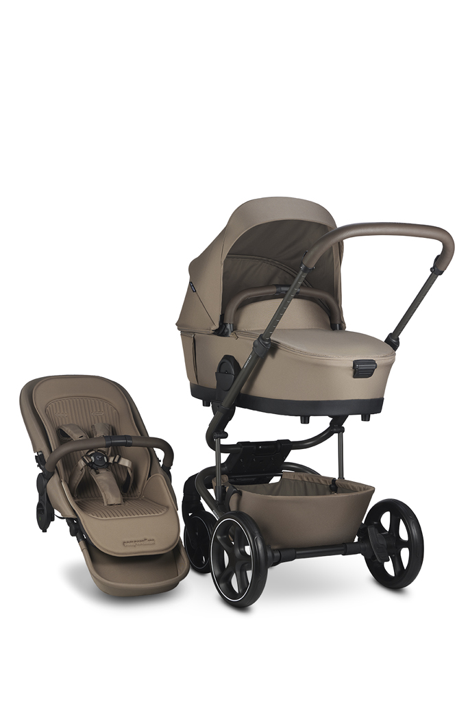 EASYWALKER Set XXL kočík kombinovaný Harvey NXT s príslušenstvom Mocha Brown
