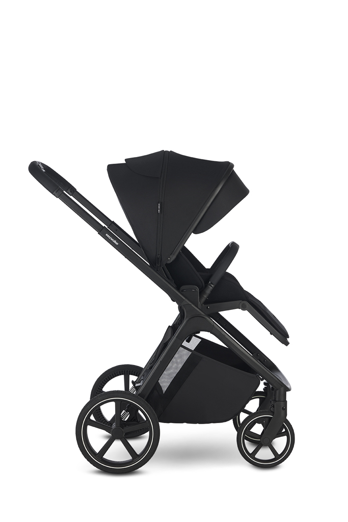 EASYWALKER Set kočík 4v1 Zoey Go Pure Black XXL Limited + CBX Aton B2 i-Size + Cybex Base One