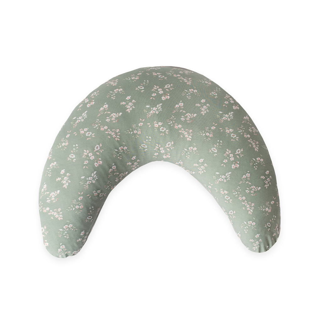 CEBA BABY Polštář kojicí HUGGY (150x60x37) Basic Žerzej Green Meadow