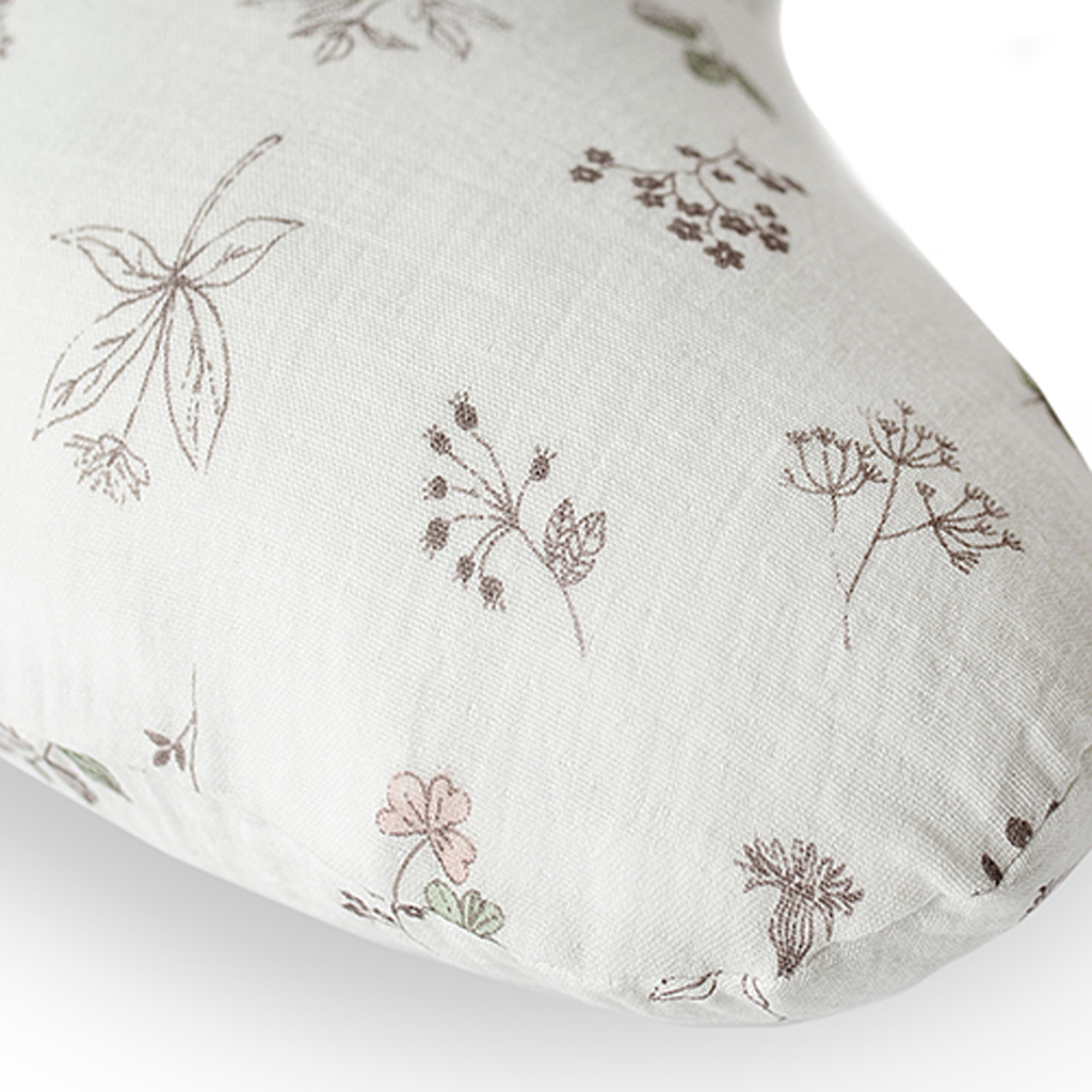 Multifunkční kojicí polštář CEBA BABY Huggy  (150x60x37) Basic Mušelín Small Twigs