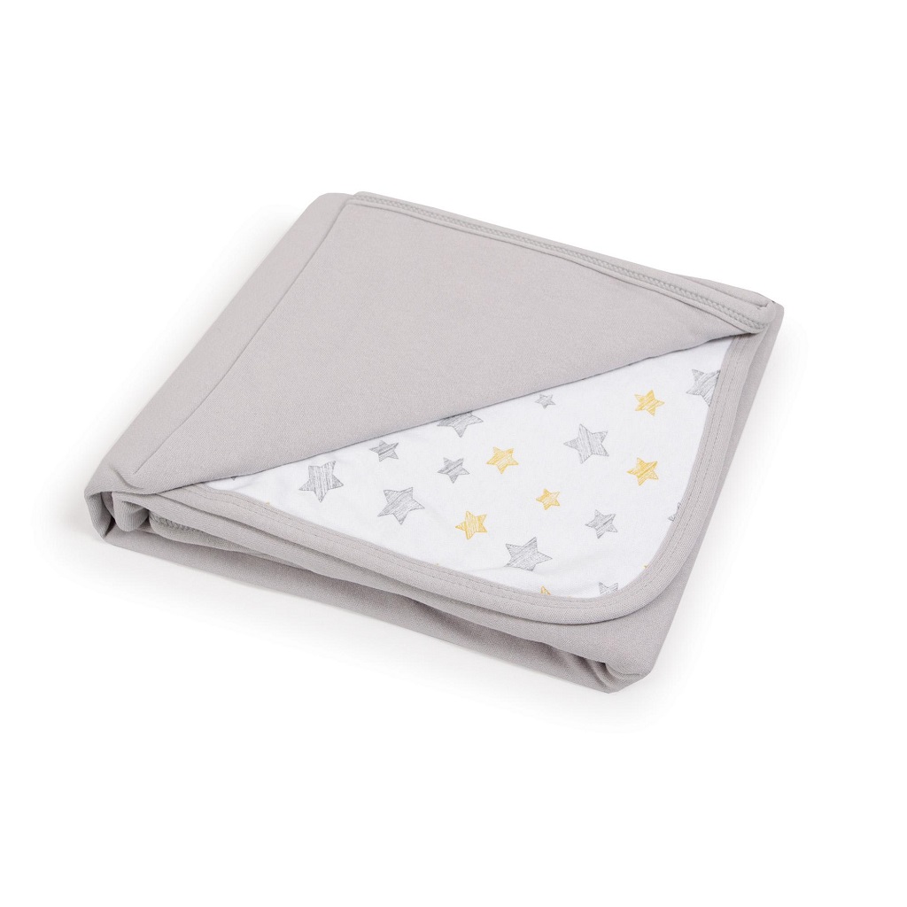 CEBA Deka detská 90x100 Light grey+Yellow Stars,  V002230