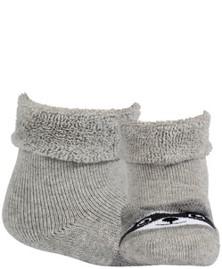 WOLA Ponožky dojčenské froté s uškami neutrál Aluminium 12-14