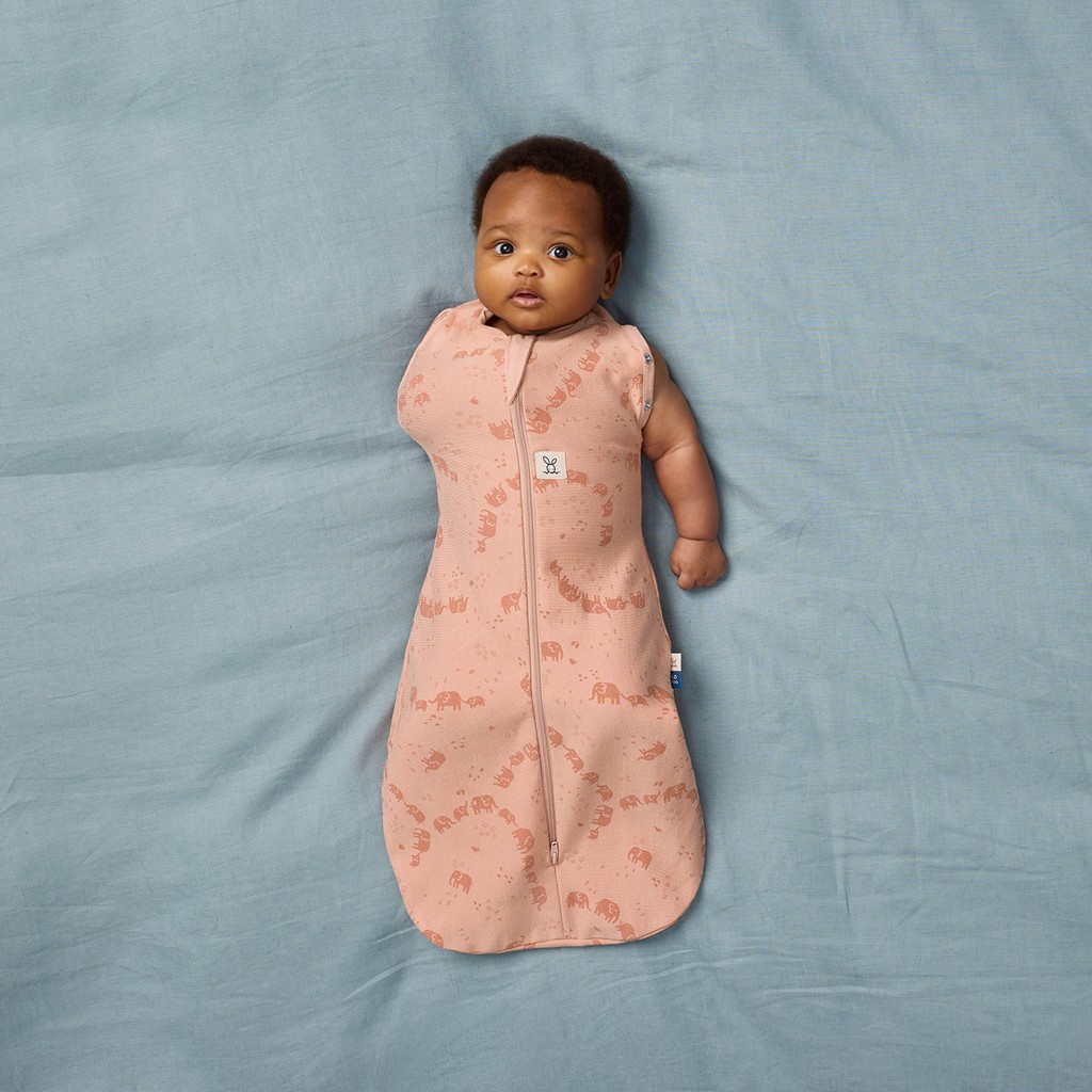 ERGOPOUCH Zavinovačka a vak na spanie 2v1 Cocoon Elephant Parade 0-3 m, 3-6 kg, 1 tog