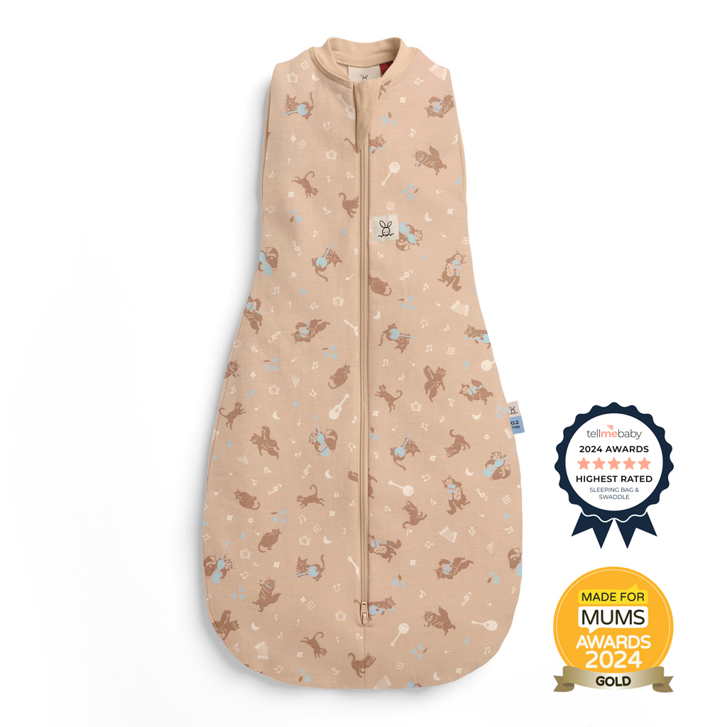 ERGOPOUCH Zavinovačka a pytel na spanie 2v1 Cocoon Melody 0-3m, 3-6kg, 0,2tog