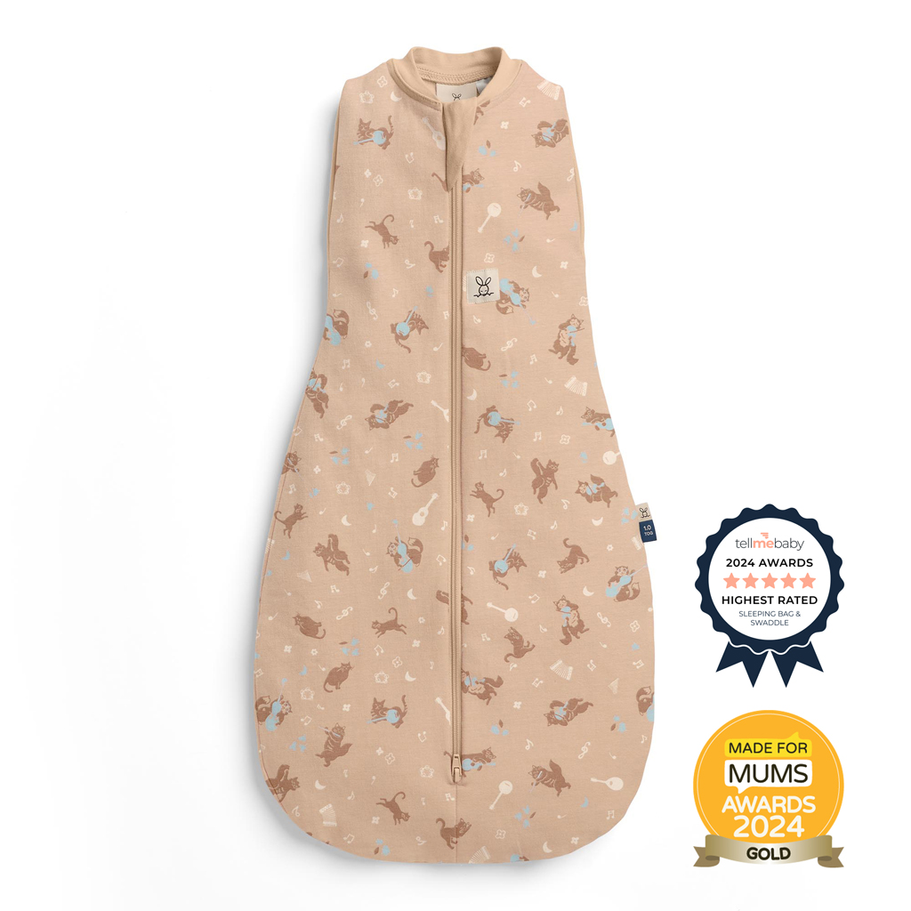 ERGOPOUCH Zavinovačka a pytel na spanie 2v1 Cocoon Melody 3-6m, 6-8kg, 1,0tog
