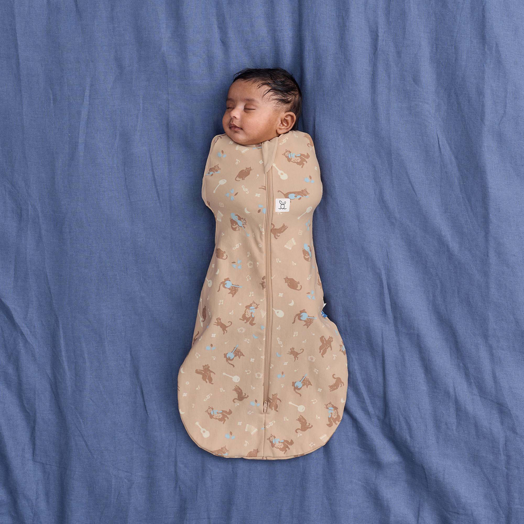 ERGOPOUCH Zavinovačka a pytel na spanie 2v1 Cocoon Melody 3-6m, 6-8kg, 1,0tog